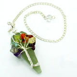 Aventurine Pendulum Seven Chakra Magic Crystal Gemstone - SHAMTAM.COM