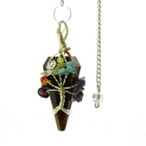 Tigers Eye Pendulum Seven Chakra Magic Crystal Gemstone - SHAMTAM.COM