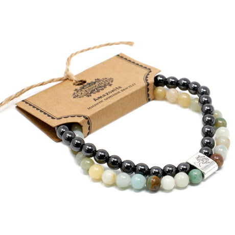 Amazonite Bracelet - Magnetic Gemstone Crystal - SHAMTAM.COM