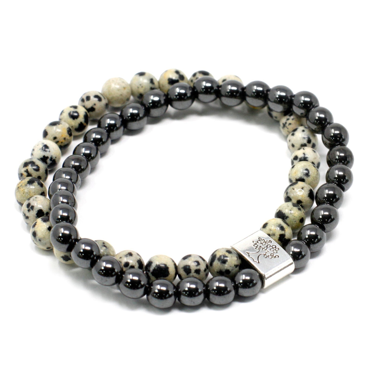 Dalmation Jasper Bracelet - Magnetic Gemstone Crystal - SHAMTAM.COM