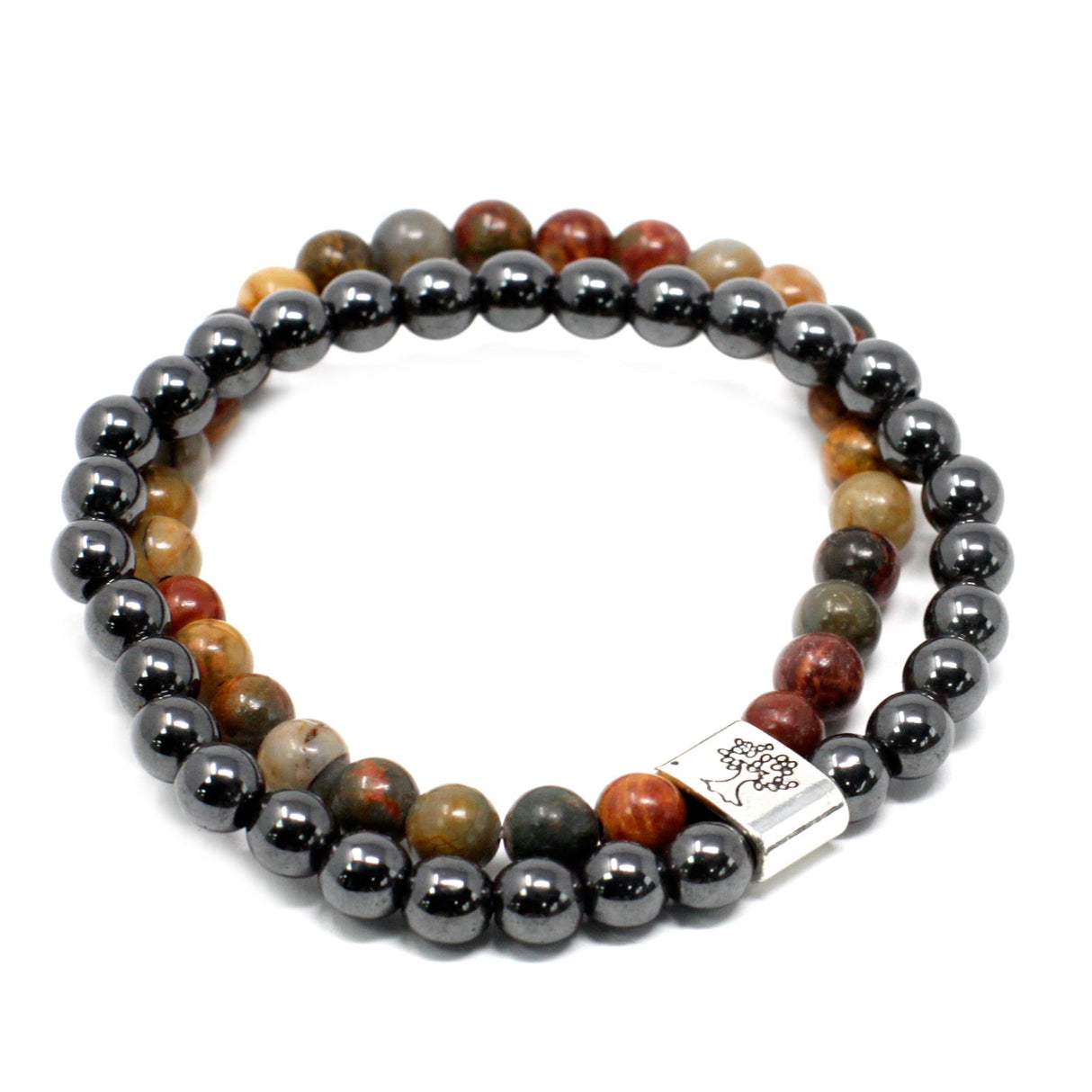 Magnetic Picasso Jasper Bracelet - Gemstone Crystal - SHAMTAM.COM