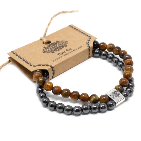 Tiger Eye Bracelet - Magnetic Gemstone Crystal - SHAMTAM.COM