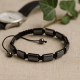 Magnetic Hematite Bracelet, Shamballa Double Cuboids - SHAMTAM.COM