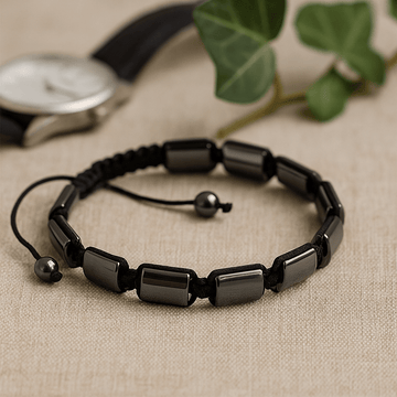 Magneettinen Hematiitti Rannekoru, Shamballa Kaksinkertaiset Kuutiot
