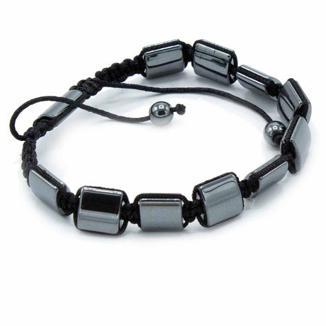 Magnetic Hematite Shamballa Bracelet - Double Cuboids - SHAMTAM.COM