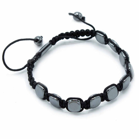 Magnetic Hematite Shamballa Bracelet - Round Corners - SHAMTAM.COM