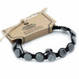 Magnetic Hematite Shamballa Bracelet - Round Flats - SHAMTAM.COM