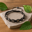 Magnetic Hematite Shamballa Bracelet, Rounded Corners - SHAMTAM.COM