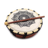 Shaman Drum Mandala with Sticks - 20cm - SHAMTAM.COM