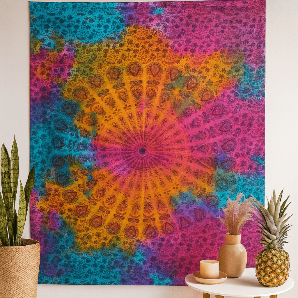 Mandala Wall Art Round Cotton - SHAMTAM.COM
