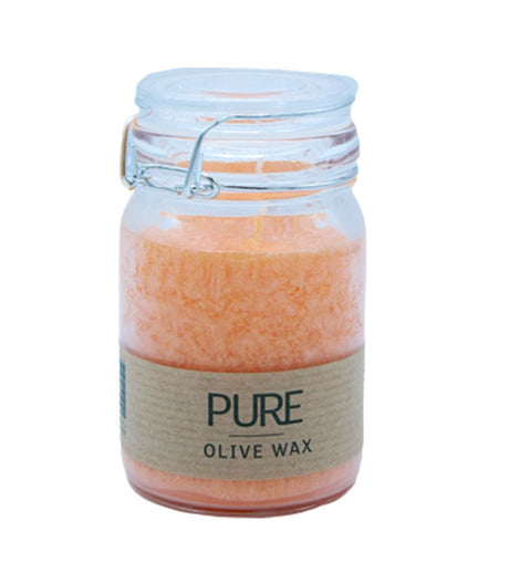Mandarin Scented Jar Candle Olive Wax 120x70 - SHAMTAM.COM