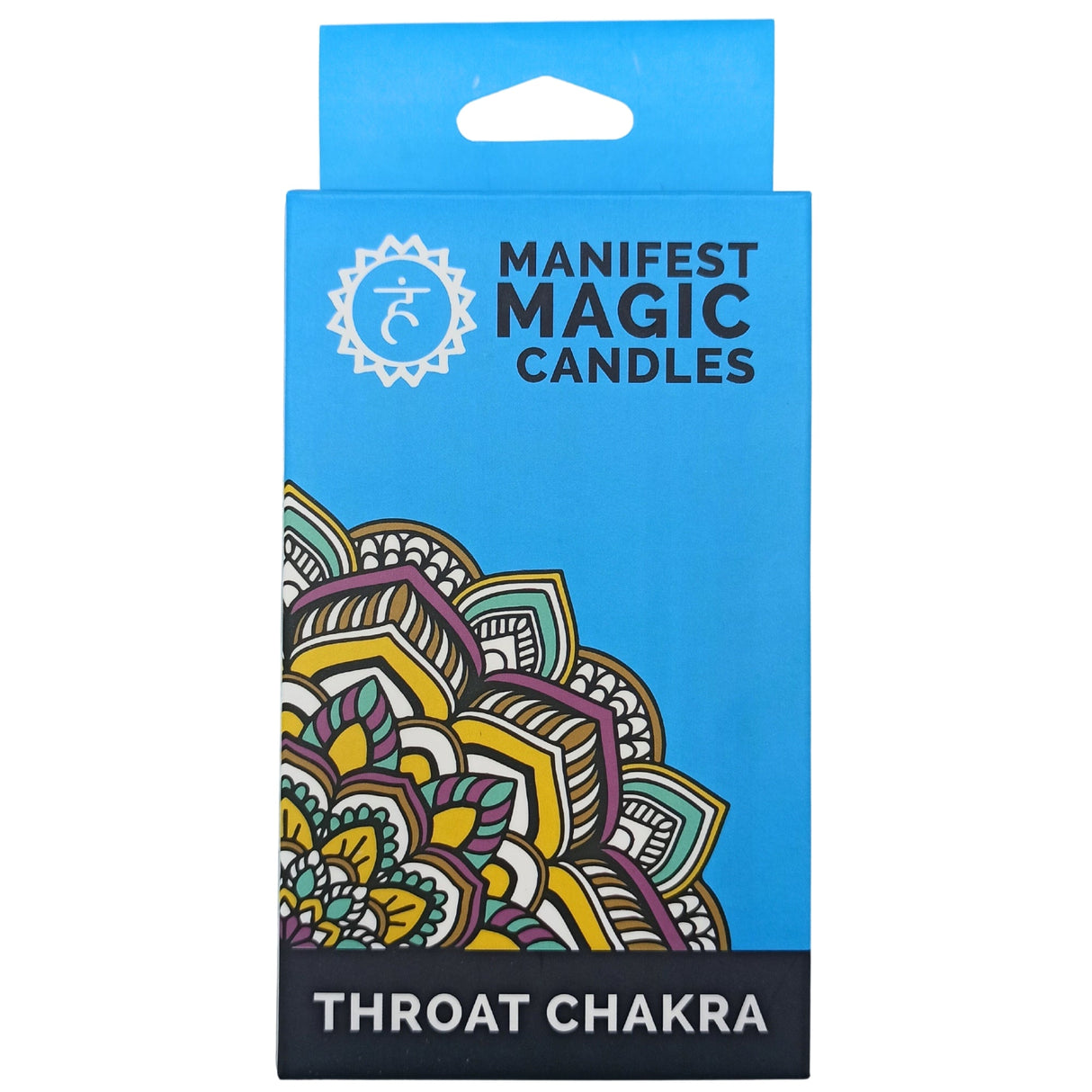 Manifest Magic Candles (pack of 12) - Blue - Throat Chakra - Vishuddha - SHAMTAM.COM