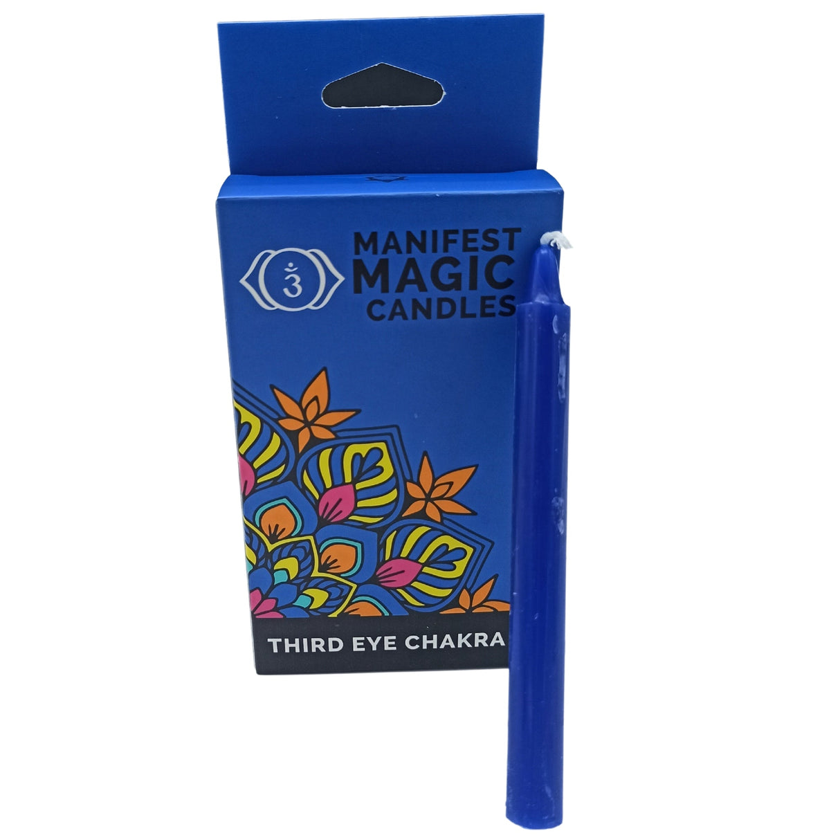 Manifest Magic Candles (pack of 12) - Indigo - Third Eye Chakra - Ajna - SHAMTAM.COM