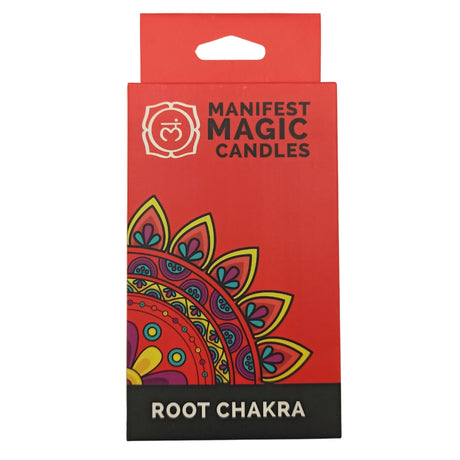 Manifest Magic Candles (pack of 12) - Red - Root Chakra - Muladhara - SHAMTAM.COM