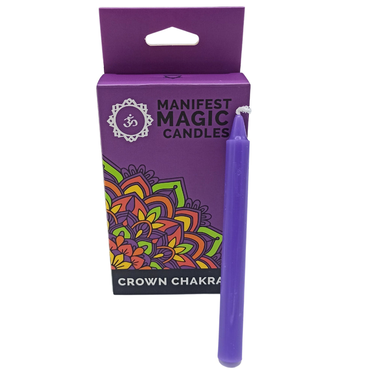 Manifest Magic Candles (pack of 12) - Violet - Crown Chakra - Sahasrara - SHAMTAM.COM