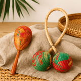 Maracas Rattle Double Twist - SHAMTAM.COM