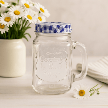 Słoik Mason z pokrywką, przezroczysty 450ml