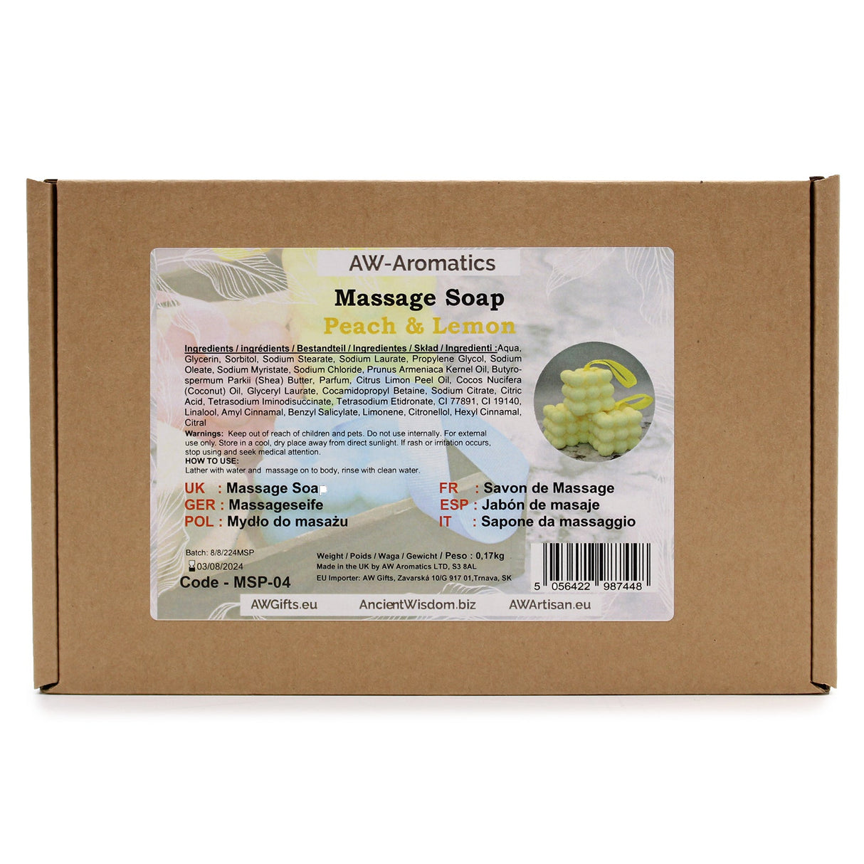 Massage Soaps - Peach & Lemon - SHAMTAM.COM