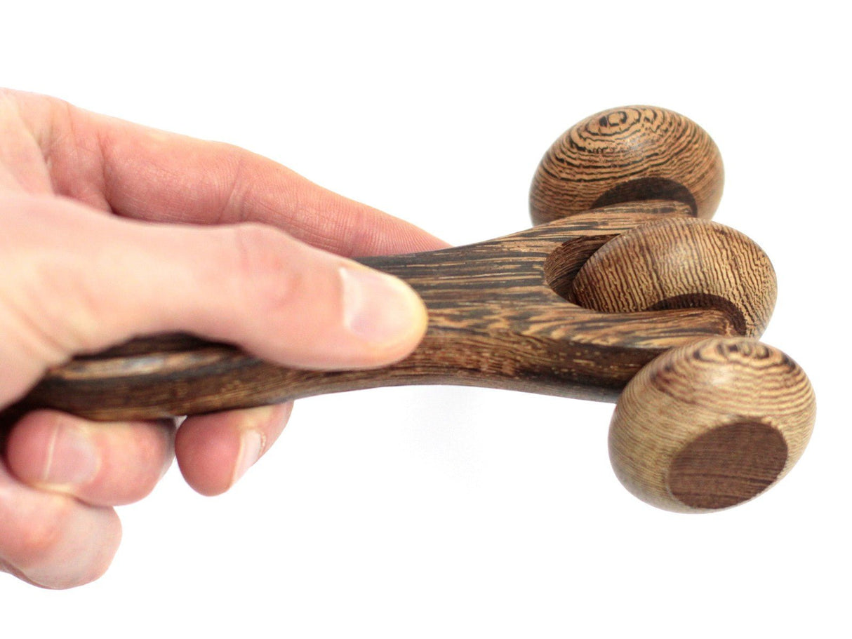 Wood Roller Massager - Three Disc - SHAMTAM.COM