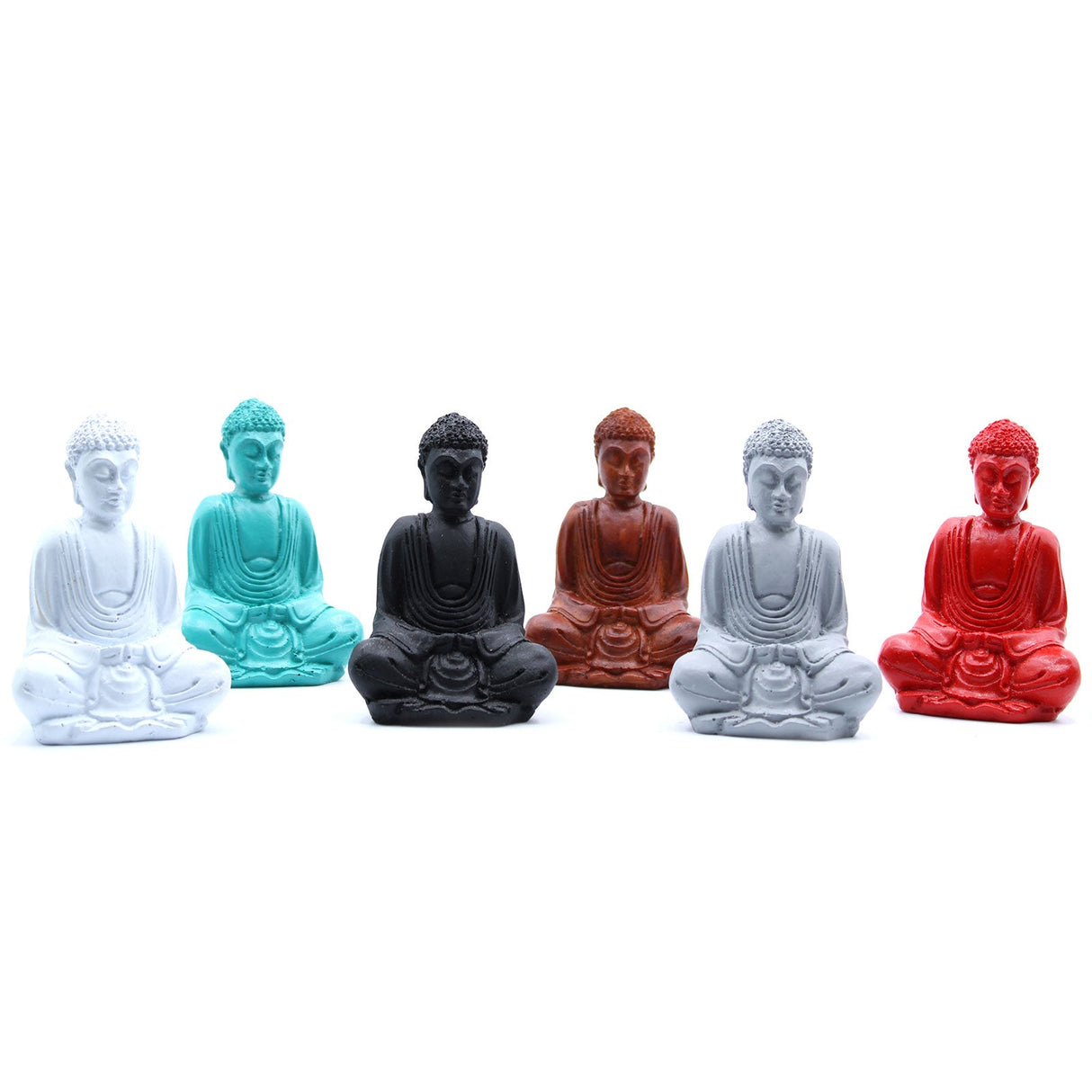 Matt Mini Buddha (Assorted Colours) - SHAMTAM.COM