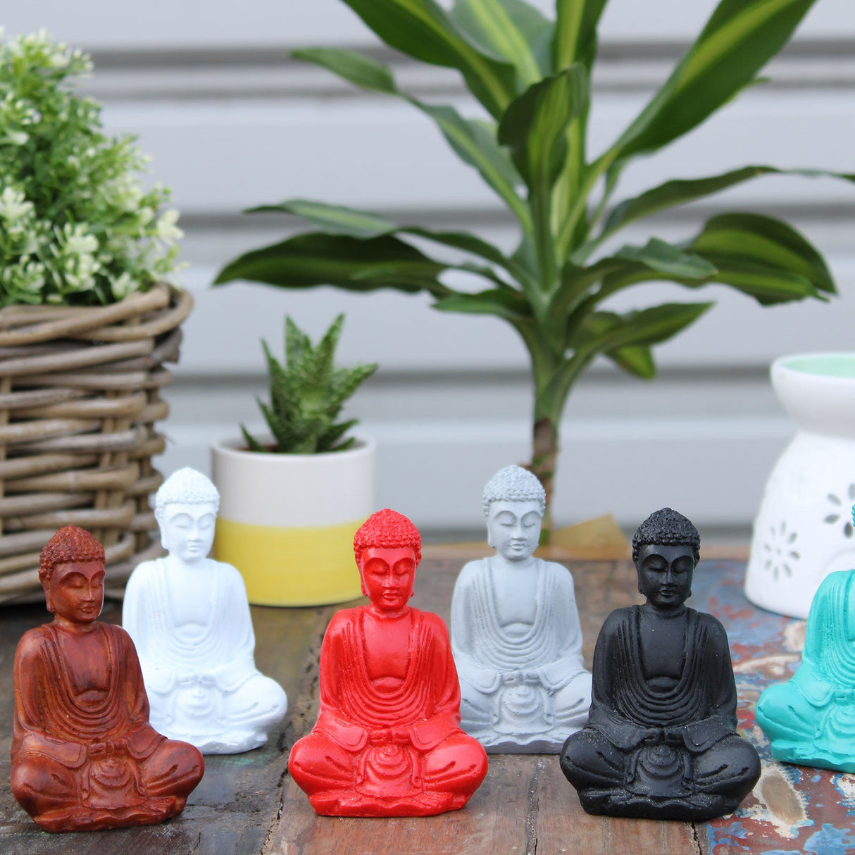 Matt Mini Buddha (Assorted Colours) - SHAMTAM.COM