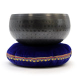 Singing Bowl Black Beaten - 15cm - SHAMTAM.COM