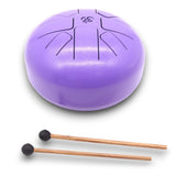 Med Hapi Drum Om Violet - 22x16cm Steel Tongue Drum for Meditation & Relaxation - SHAMTAM.COM