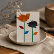 Med Lokta Notebook (15 × 12 cm) - 45 leafs - Crafted Real Himalayan Floral Design — styled in a warm, naturally lit interior
