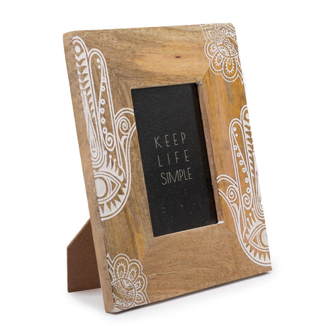 Med Mango Wood Picture Framel (for 10x15cm) 26x20x2cm - Hansa - White - SHAMTAM.COM
