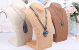 Med Necklace Display - Coffee - SHAMTAM.COM