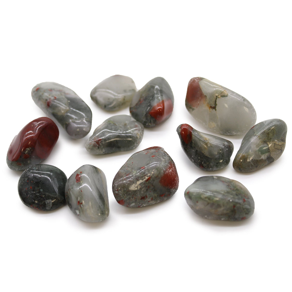 Bloodstone Tumbled Stones African Gemstones - SHAMTAM.COM