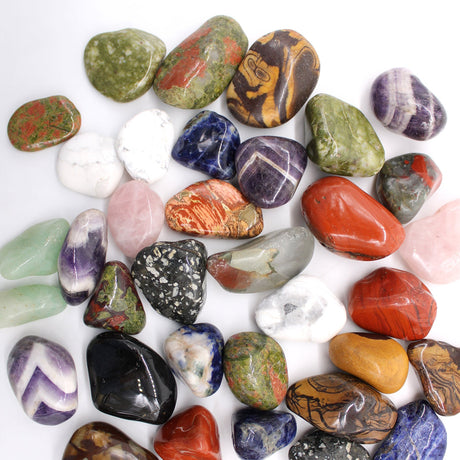 Light Jasper - Brecciated Tumbled Stones African Gemstones - SHAMTAM.COM