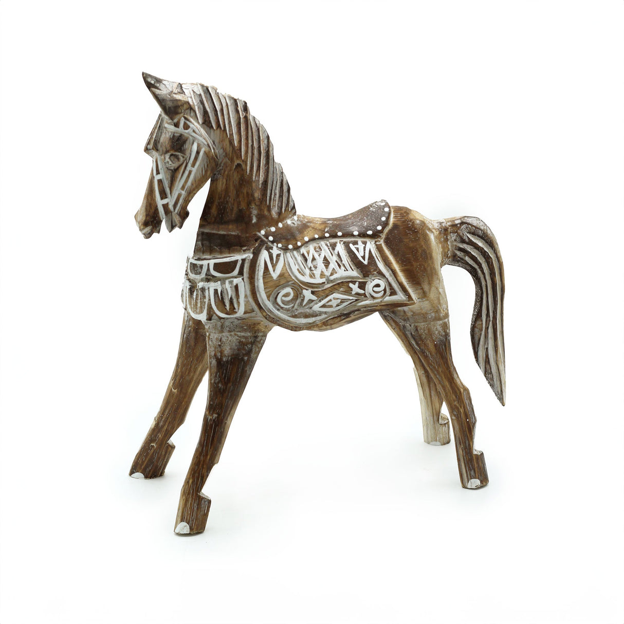 Medium Antique Horse 25 cm - SHAMTAM.COM