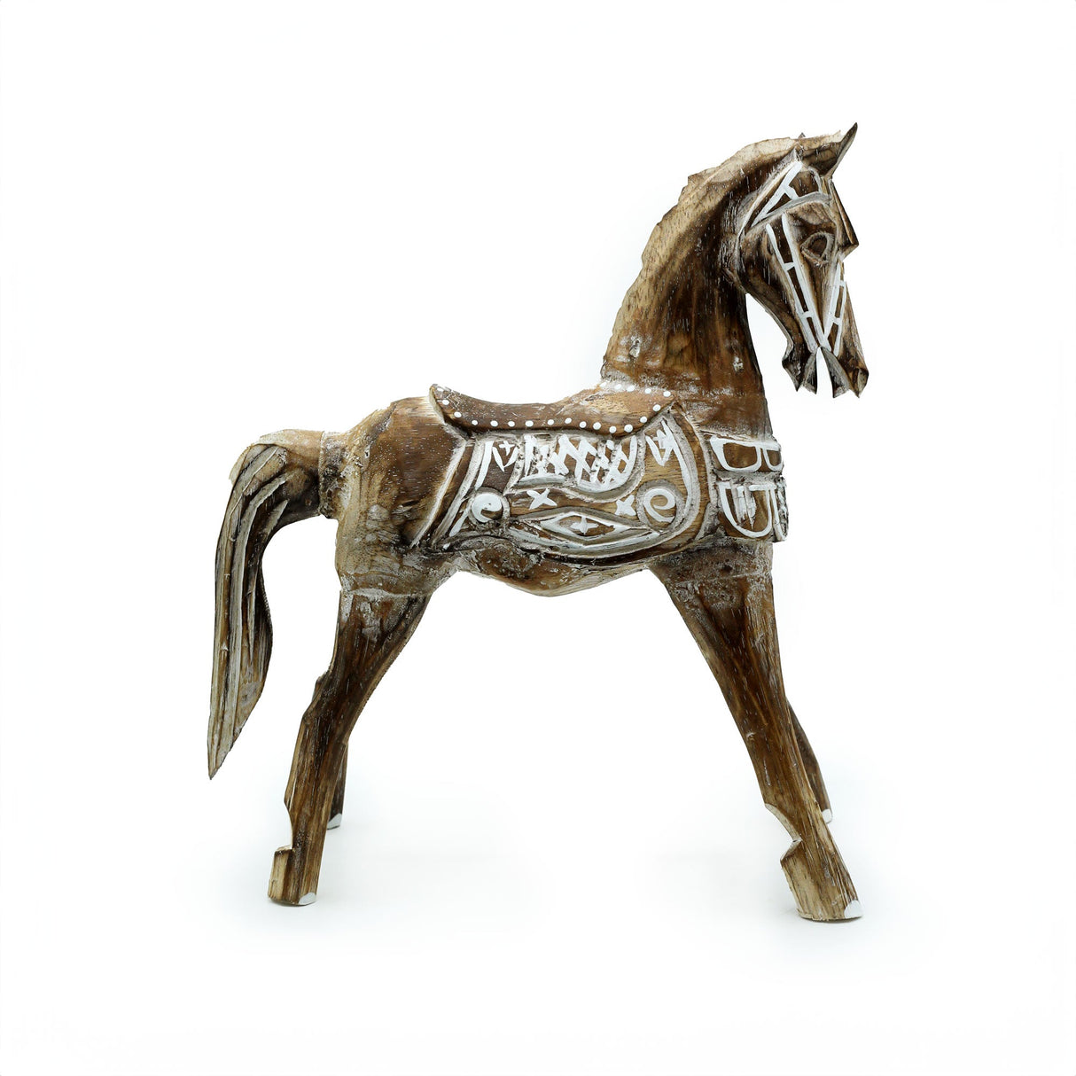 Medium Antique Horse 25 cm - SHAMTAM.COM
