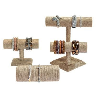 Medium Bangle "T" Stand - Coffee - SHAMTAM.COM