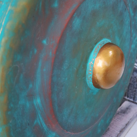 Gong in Stand - 35cm - Greenwash - SHAMTAM.COM