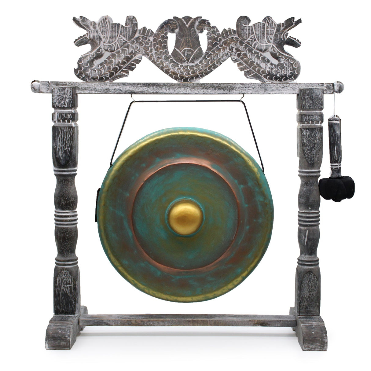 Gong in Stand - 50cm - Greenwash - SHAMTAM.COM