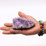 Medium Natural High Grade Amethyst Standing Cluster (approx 350 - 450gms 7.5 - 10cm) - SHAMTAM.COM
