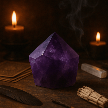 Medium Rich Colour Amethyst Points (approx 5.5 - 6.5cm) - SHAMTAM.COM