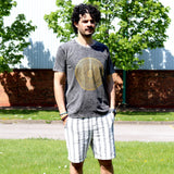 Medium Stone Washed T-Shirt - Mandala - Dark Grey - SHAMTAM.COM
