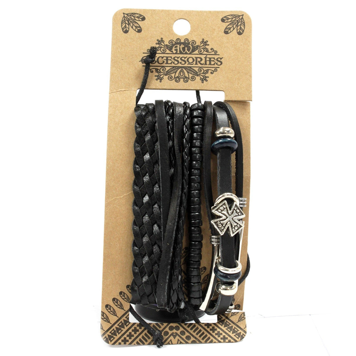 Mens Bracelet Sets - Black & Macho (asst) - SHAMTAM.COM