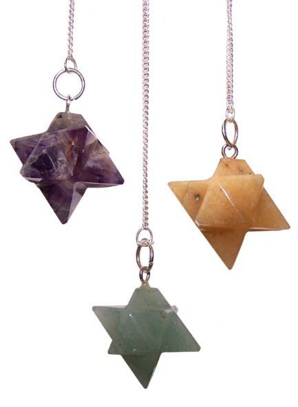 Merkaba Pendulum - Crystal Gemstone (asst) - SHAMTAM.COM