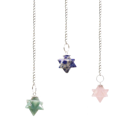 Merkaba Pendulum - Crystal Gemstone (asst) - SHAMTAM.COM