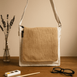 Messenger Bag Cotton Canvas Natural Jute - SHAMTAM.COM