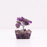 Amethyst Tree On Orgonite Base - 15 Gemstones - SHAMTAM.COM