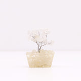 Rock Quartz Tree On Orgonite Base - 15 Gemstones - SHAMTAM.COM