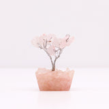 Rose Quartz Tree On Orgonite Base - 15 Gemstones - SHAMTAM.COM