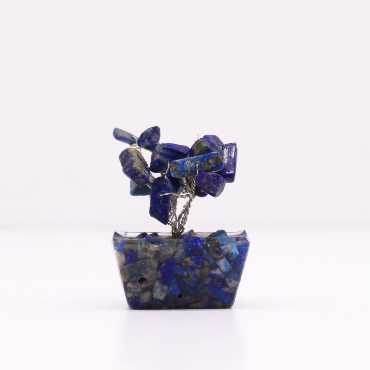 Sodalite Tree On Orgonite Base - 15 Gemstones - SHAMTAM.COM