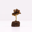 Tigers Eye Tree On Wood Base - 15 Gemstones - SHAMTAM.COM