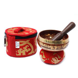 Singing Bowl Gift Set - Red - SHAMTAM.COM